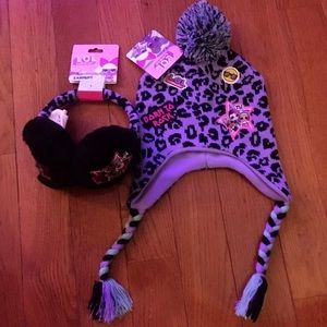 LOL surprise beanie and ear muffs